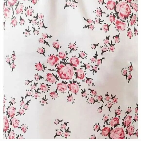 Morgan Lane Satin Allie Robe - White Floral - Plus - NWT - Picture 5 of 7